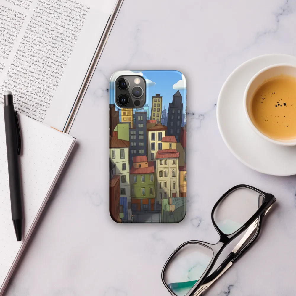 Urban Symphony: A Colorful Cityscape | Phone Case |  12 Pro | Snap Case | Matte