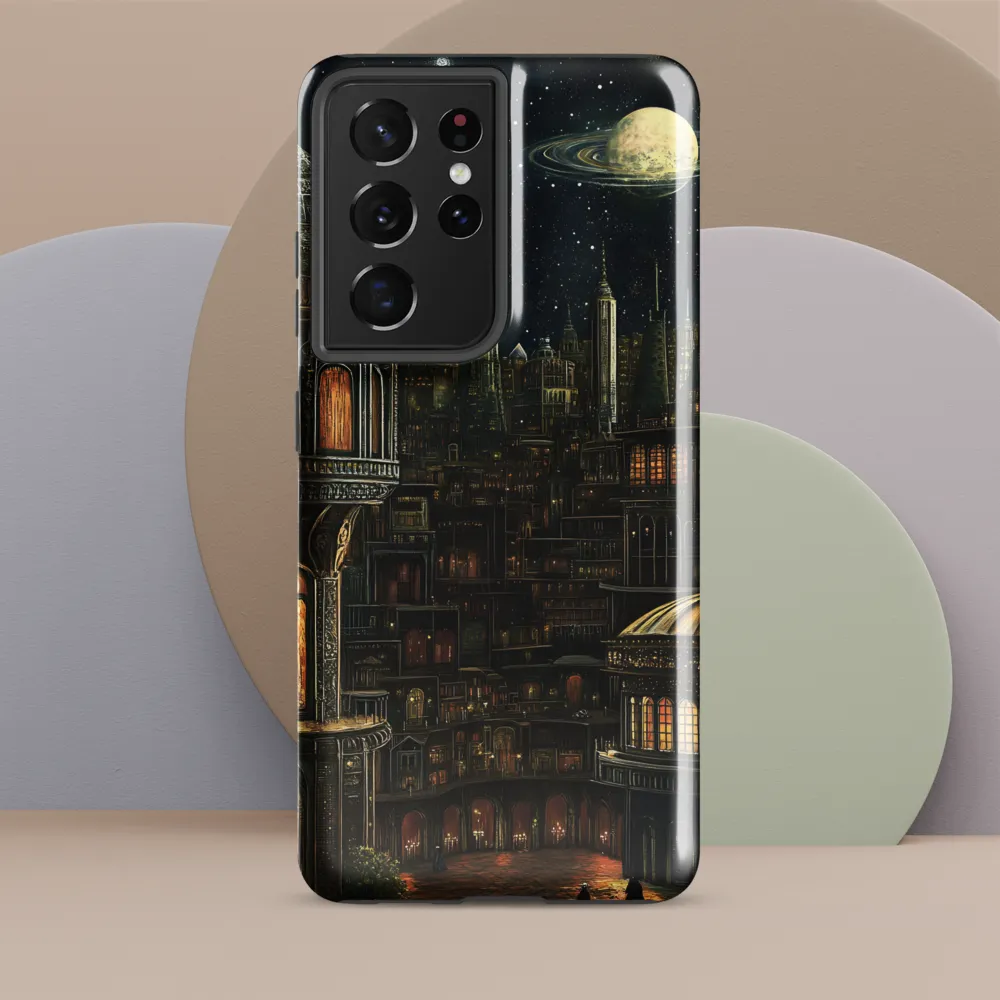 Celestial Enigma: A Surreal Cityscape