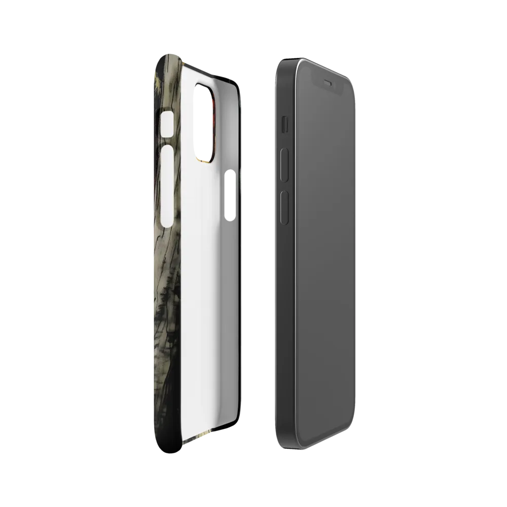 Fierce Gaze of the Wild Cat | Phone Case |  12 Mini | Snap Case | Matte