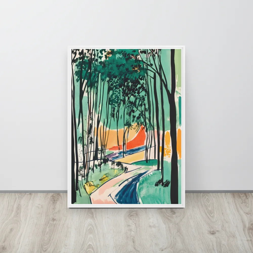 Winding Path Through the Forest