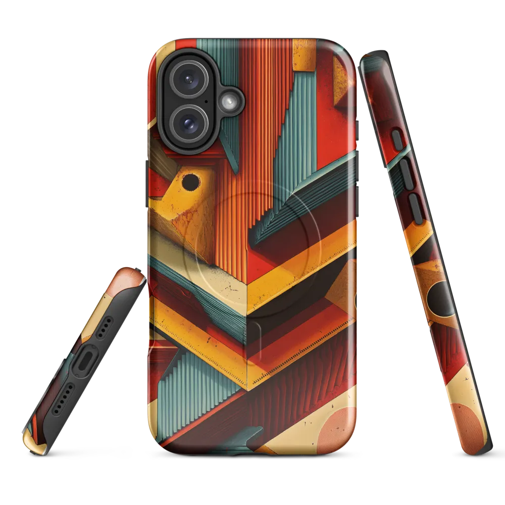 Geometric Harmony | Phone Case |  16 Plus | MagSafe® Tough Case | Glossy