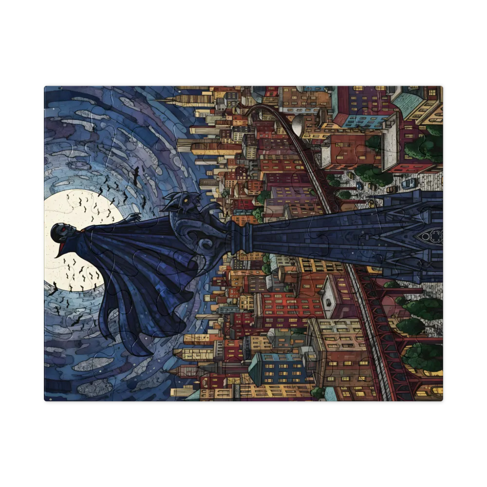 Moonlit Sentinel 
 Jigsaw Puzzle in Tin Box