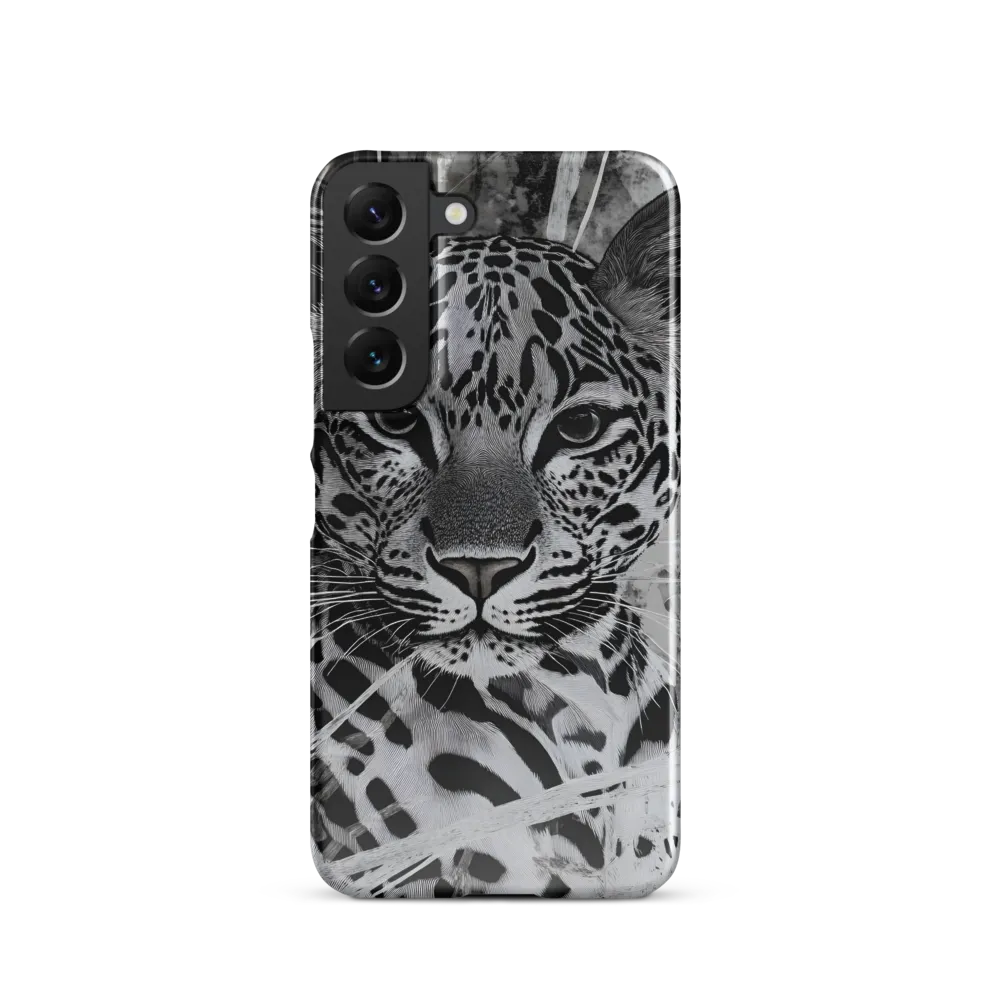 Majestic Gaze: The Leopard's Portrait | Phone Case |  S22 | Snap Case | Glossy