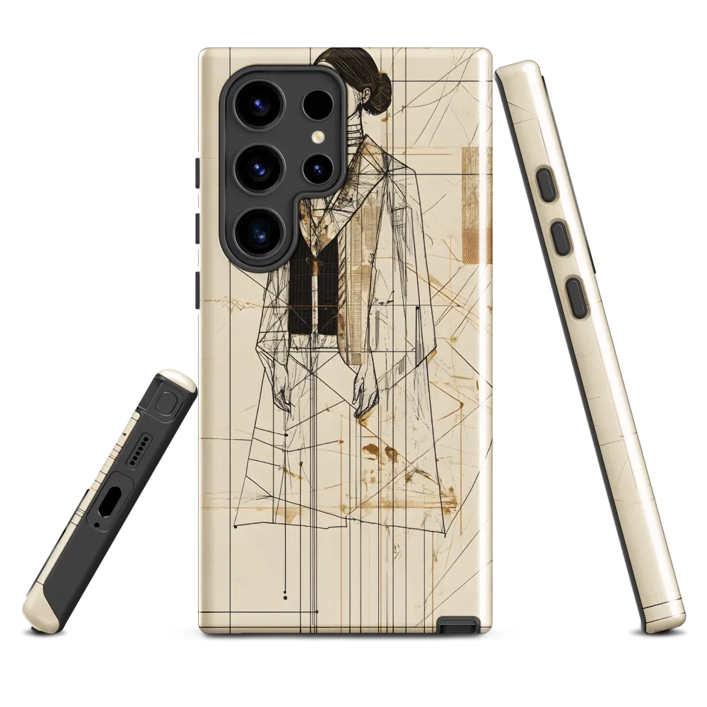 Elegance in Lines | Phone Case |  S24 Ultra | Tough Case | Glossy