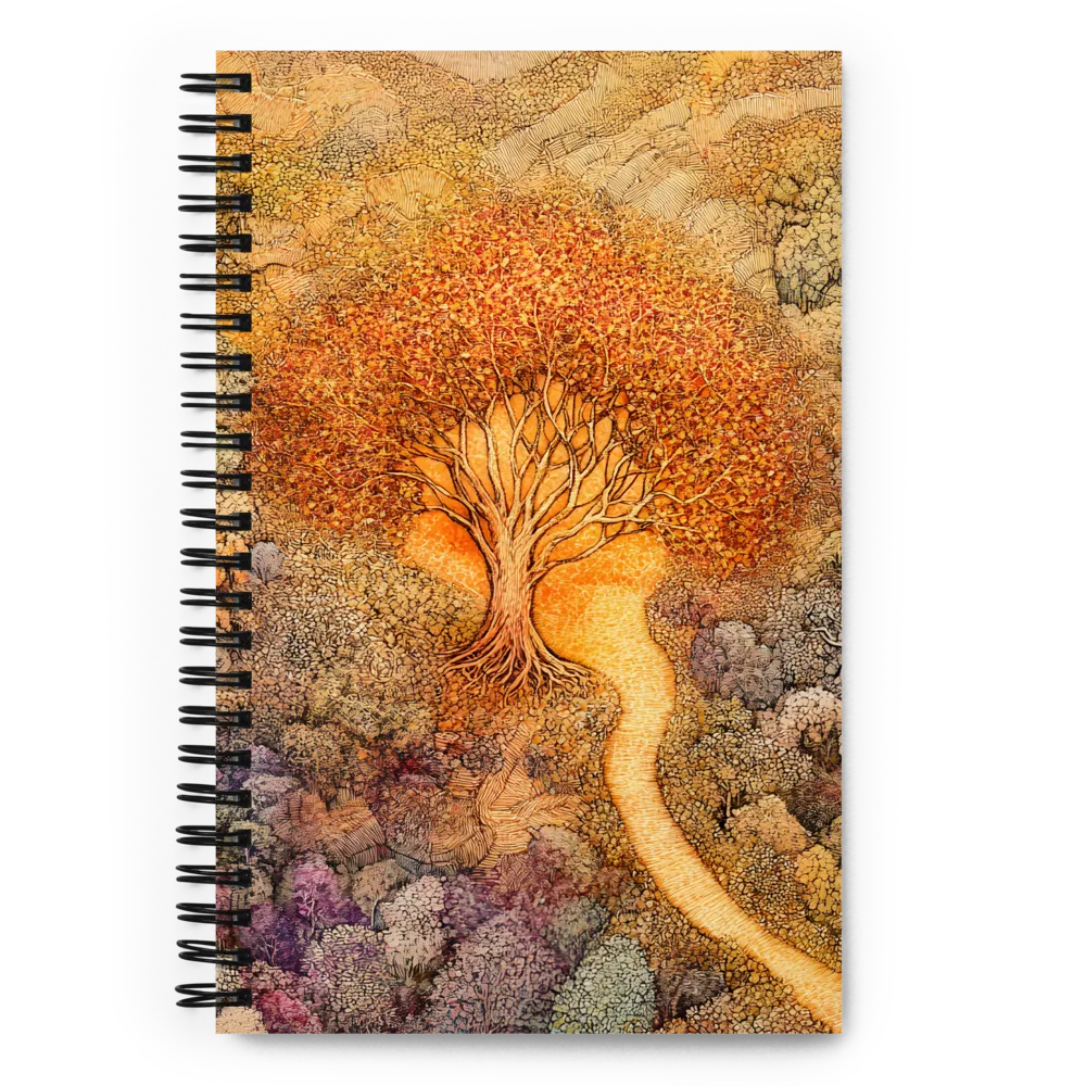 Pathway of Autumn Splendor | Spiral Notebook