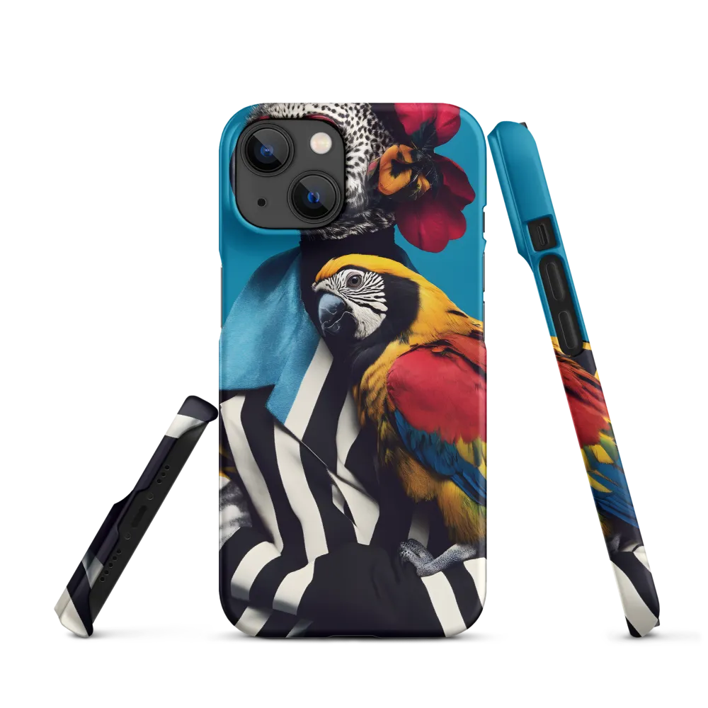 Vibrant Fusion of Flora and Fauna | Phone Case |  14 | Snap Case | Matte