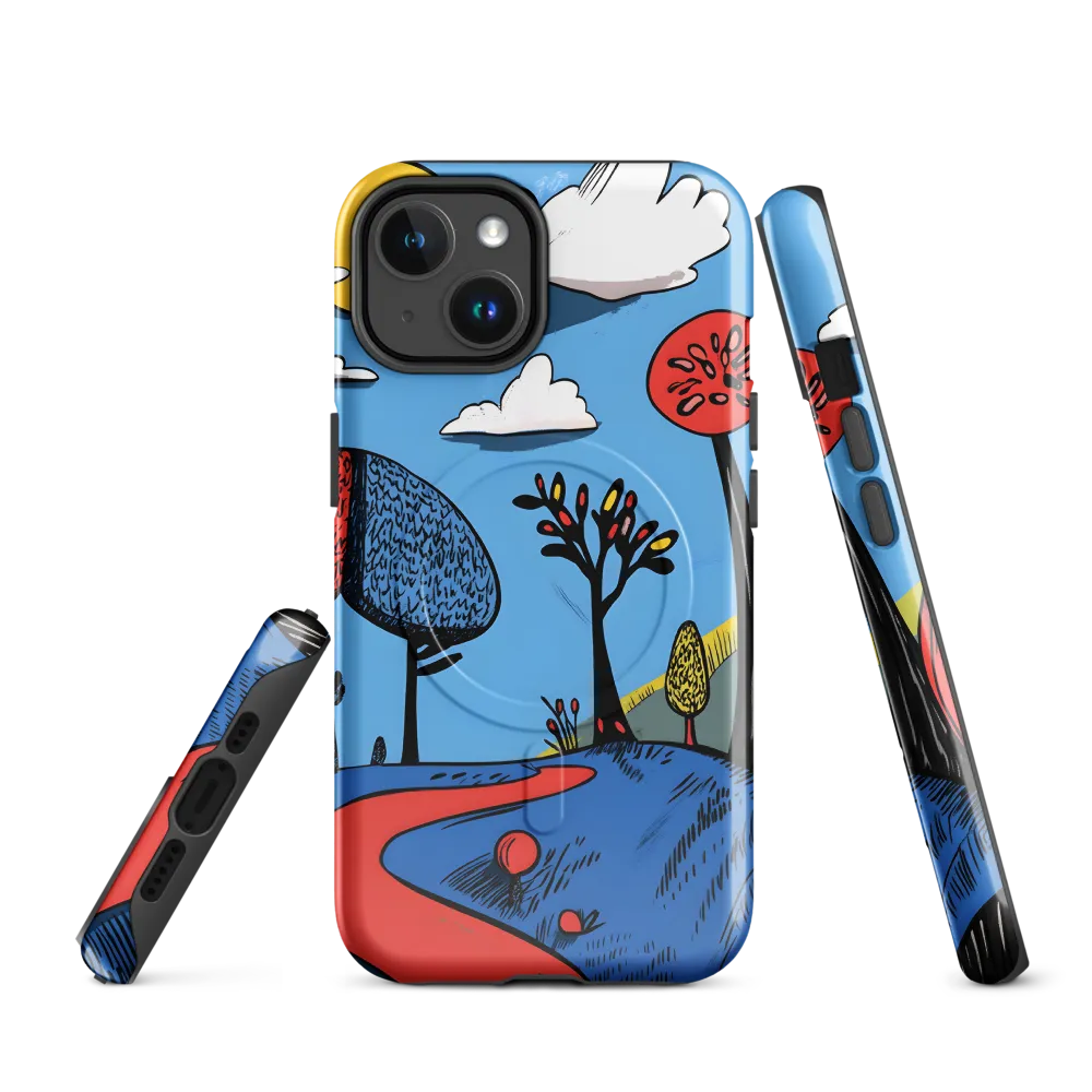 A Playful Journey Through Whimsical Woods | Phone Case |  14 | MagSafe® Tough Case | Glossy