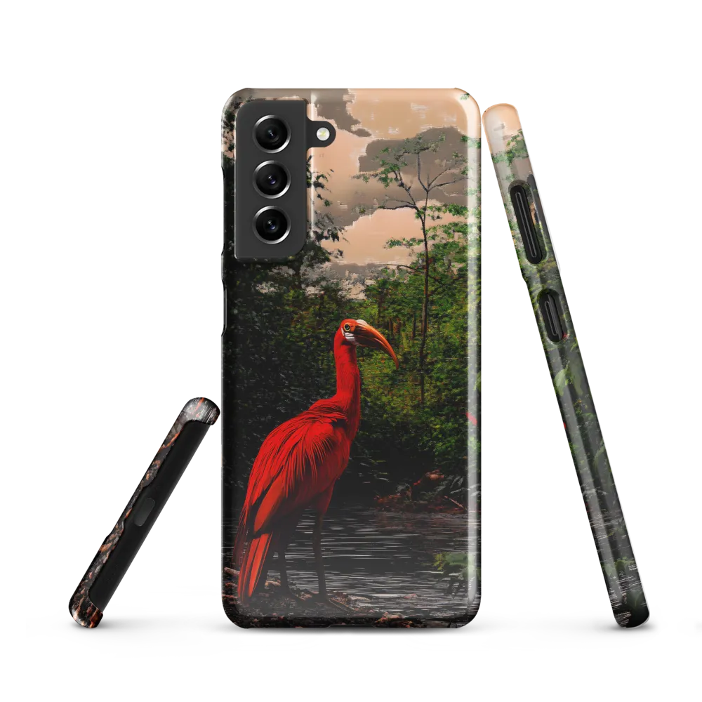 Enigmatic Elegance: The Scarlet Observer