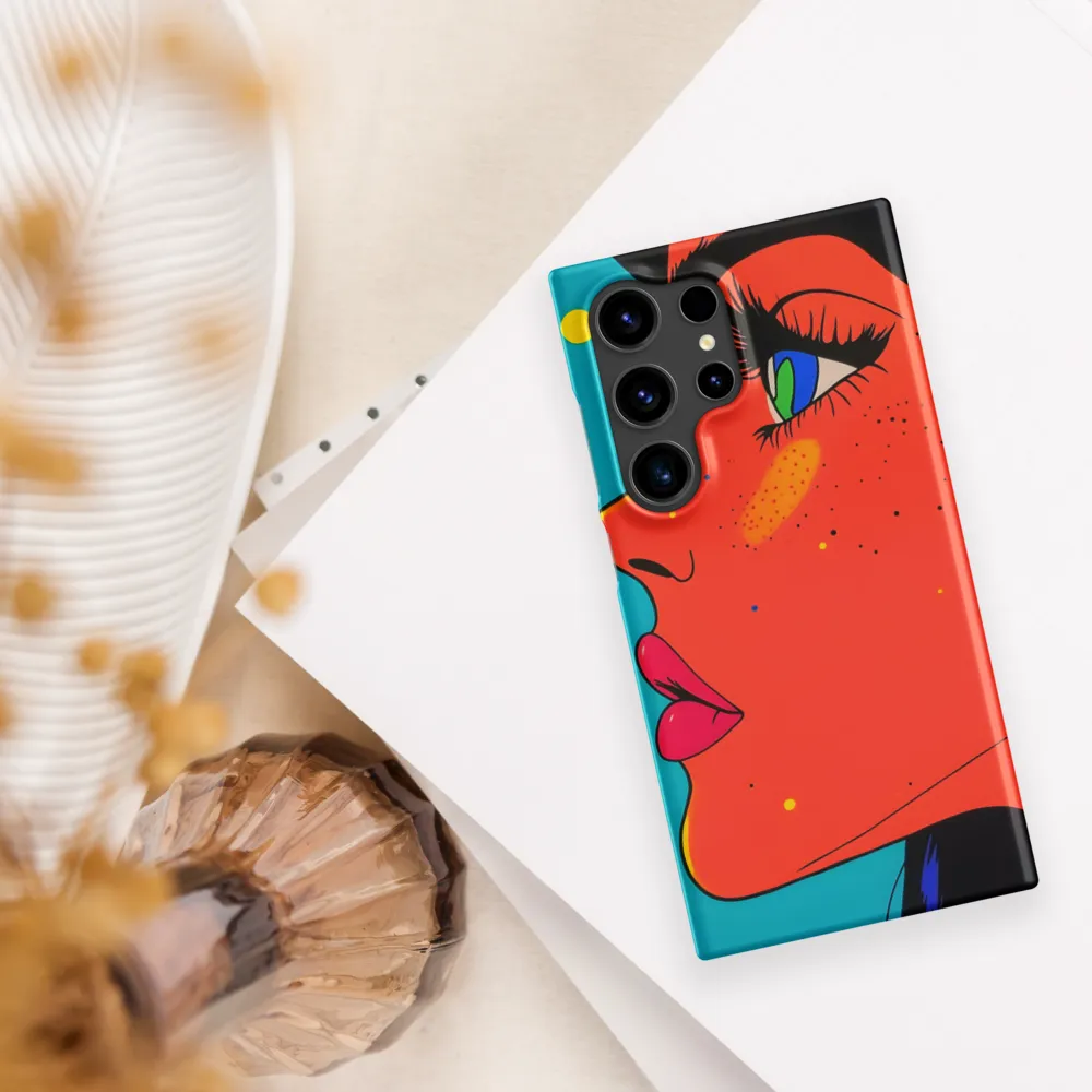 Vibrant Feminine Profile in Pop Art