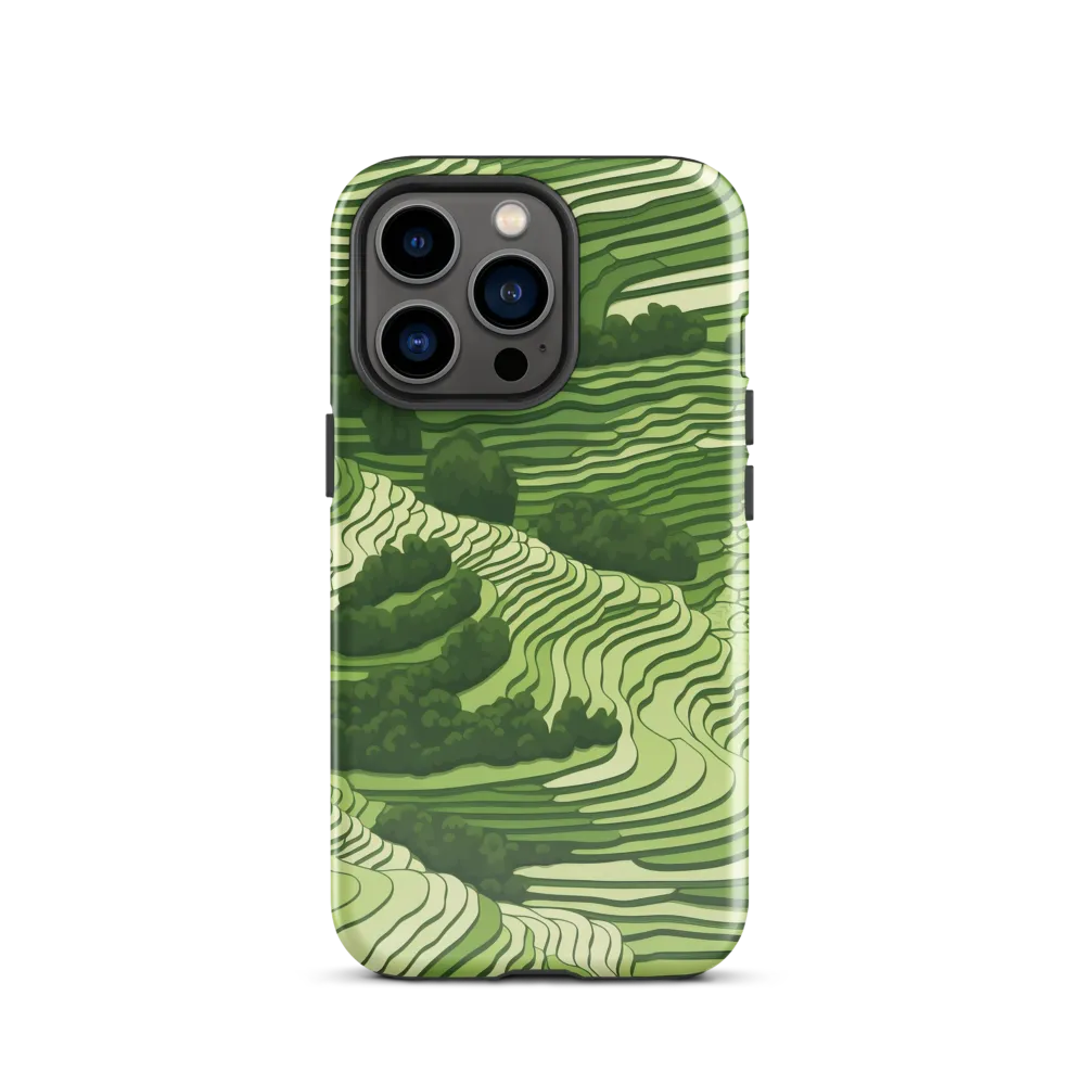 Waves of Green: An Abstract Landscape