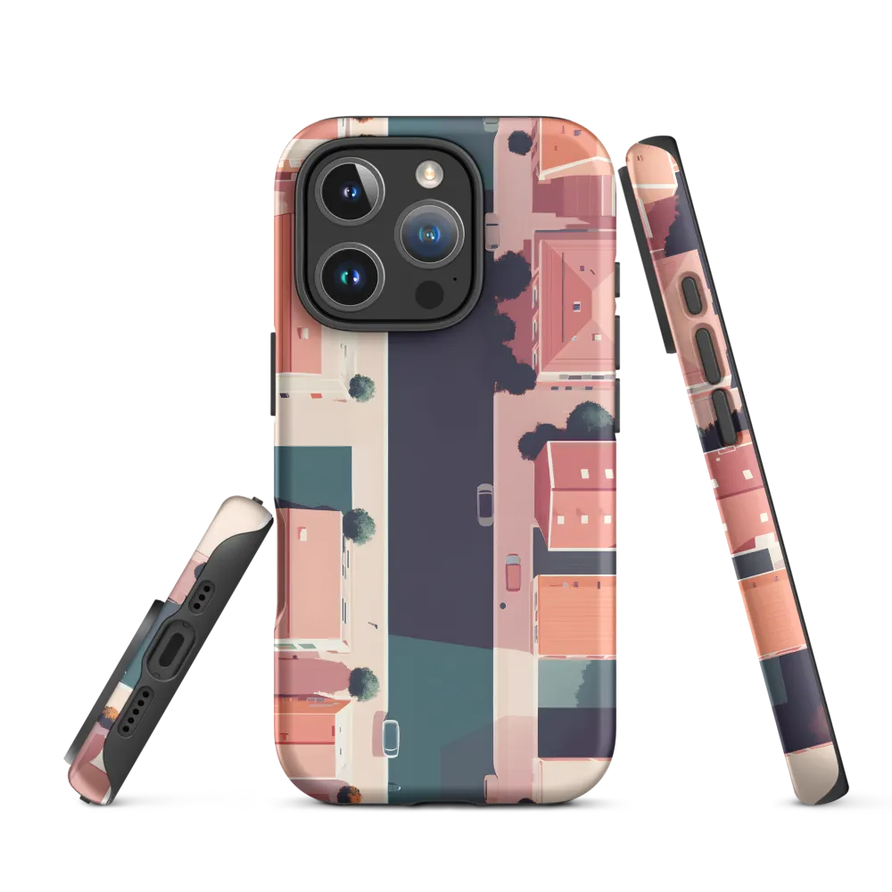 Aerial Serenity: The Tranquil Urban Landscape | Phone Case |  16 Pro | Tough Case | Matte