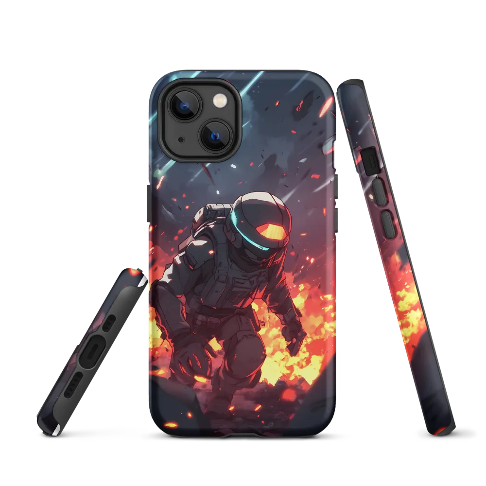 Astronaut Amidst Chaos