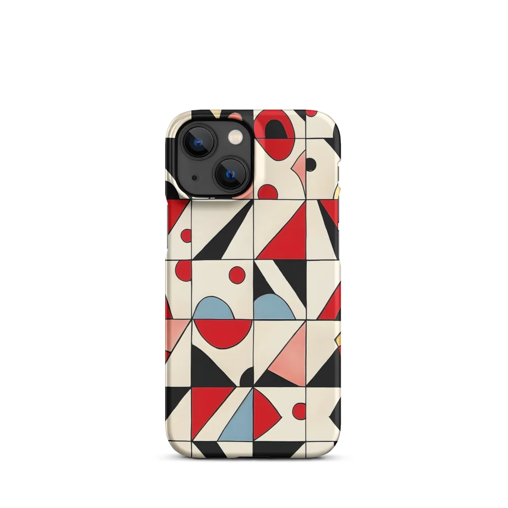 Dynamic Geometric Harmony | Phone Case |  13 Mini | Snap Case | Matte