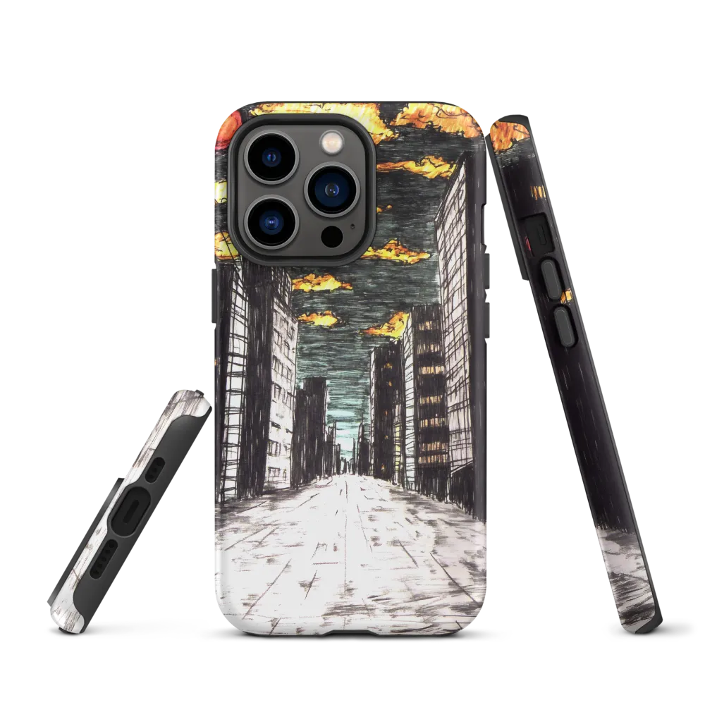Eclipsed Cityscape | Phone Case |  13 Pro | Tough Case | Matte