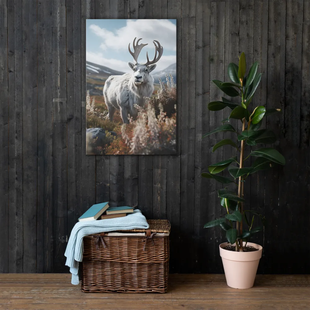 Majestic Harmony: The Reindeer in Nature | Thin Canvas | 24″×36″
