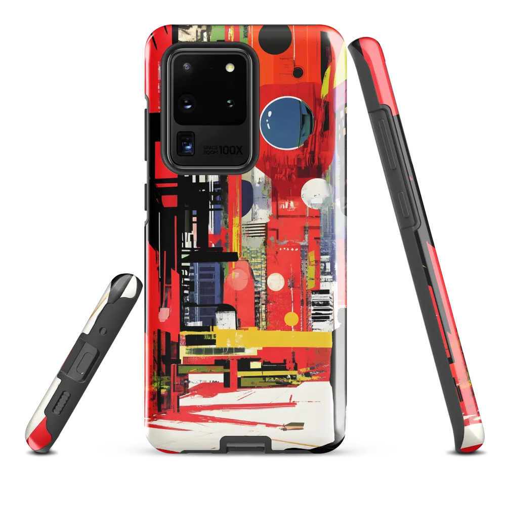 Urban Echoes: A Futuristic Reverie | Phone Case |  S20 Ultra | Tough Case | Glossy
