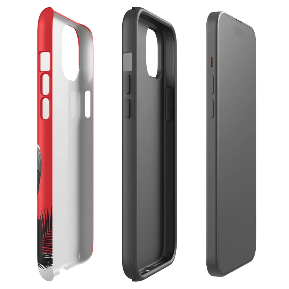 Contemplation in Red | Phone Case |  15 Plus | Tough Case | Matte
