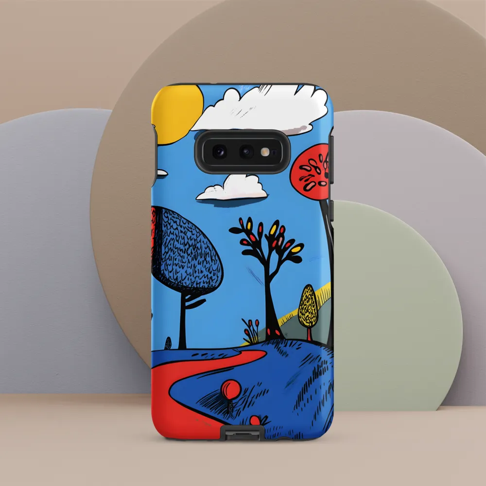 Whimsical Pathways Through a Colorful Landscape