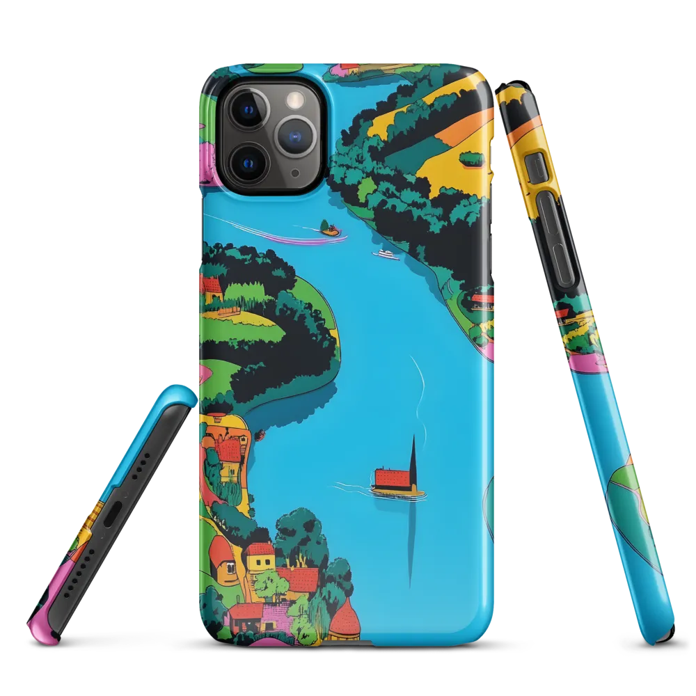 Whimsical River Landscape | Phone Case |  11 Pro Max | Snap Case | Glossy