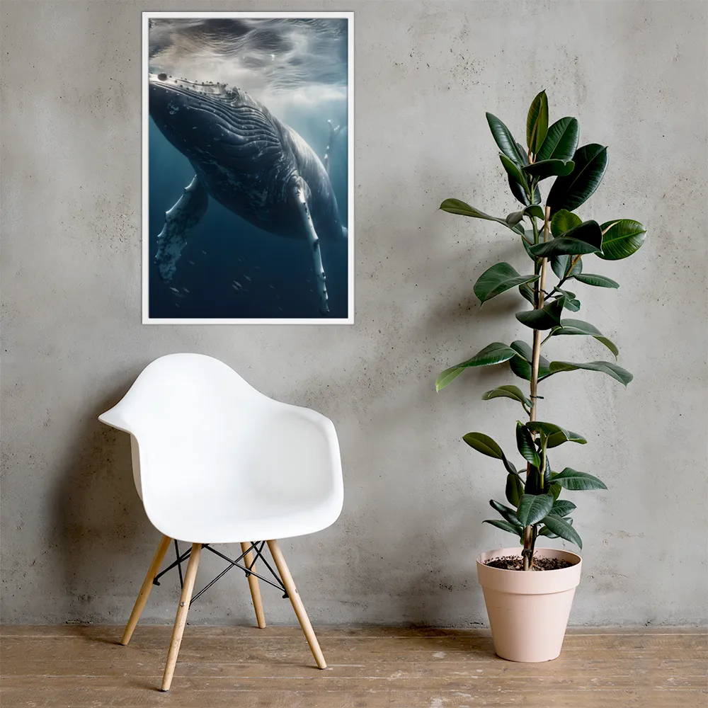Graced by the Depths | Poster with White Frame | 24″×36″