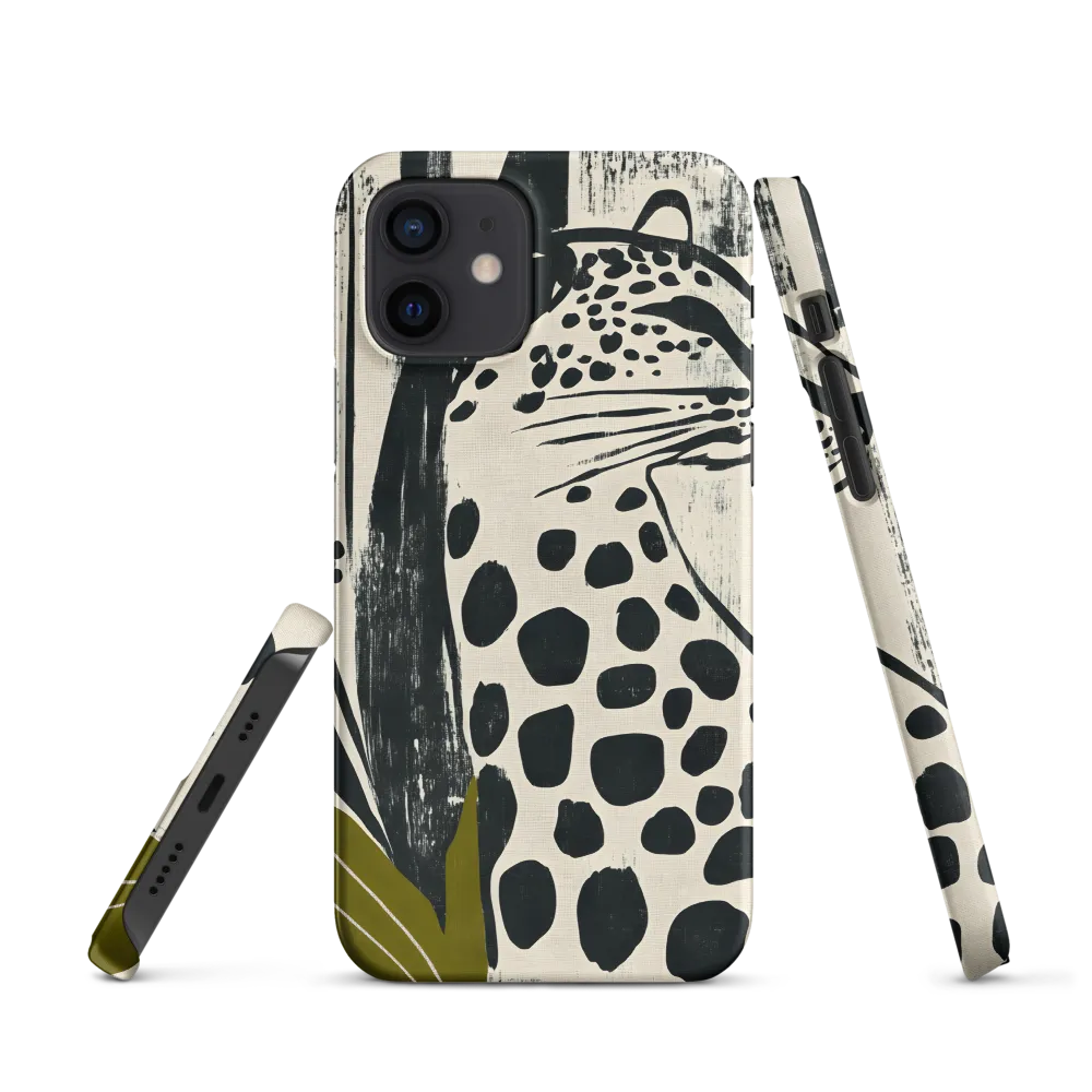 Leopard in Silhouette: A Modern Appeal | Phone Case |  12 | Snap Case | Matte