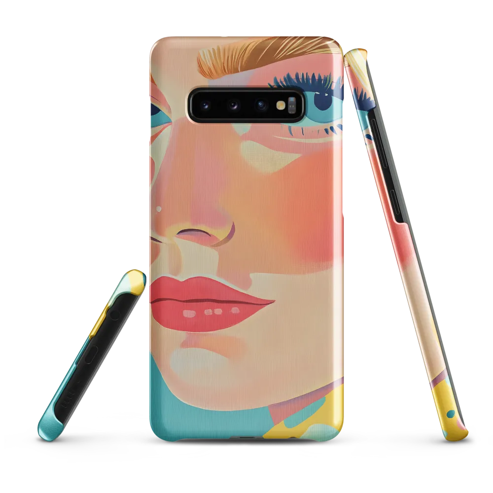 Vibrant Elegance: A Pop Art Portrait | Phone Case |  S10 Plus | Snap Case | Glossy