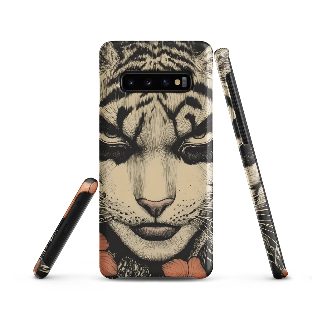 Feline Majesty: The Human-Leopard Connection | Phone Case |  S10 | Snap Case | Matte