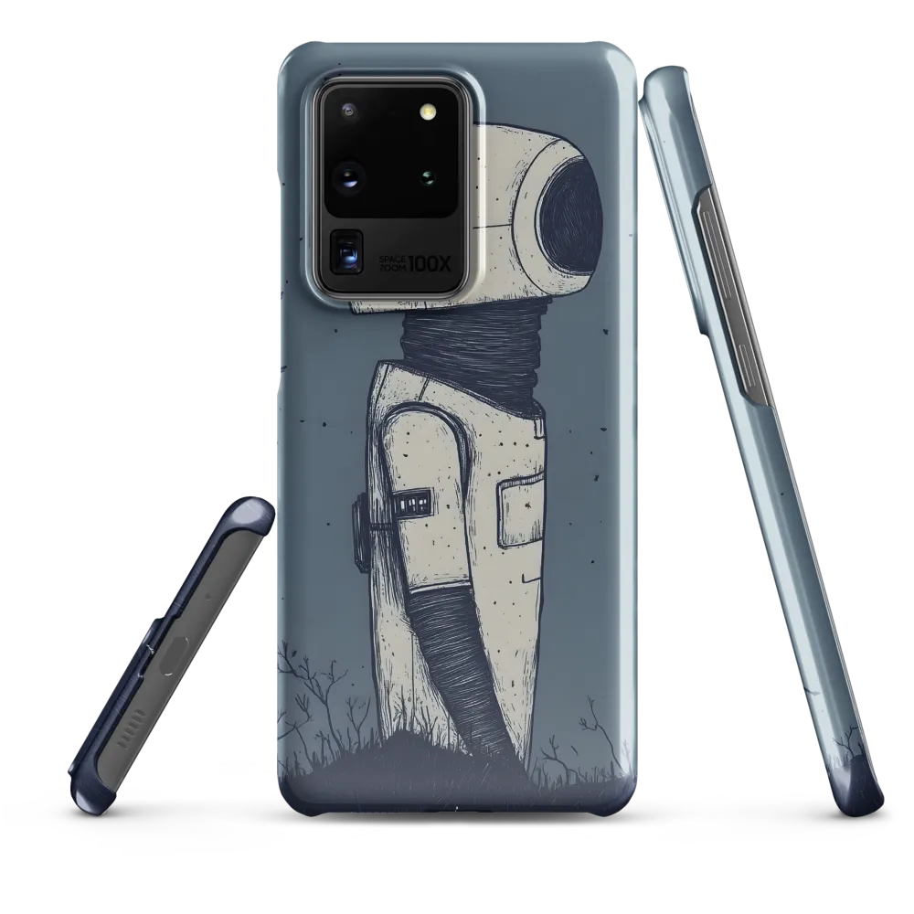 Contemplative Robot in a Barren Landscape | Phone Case |  S20 Ultra | Snap Case | Glossy