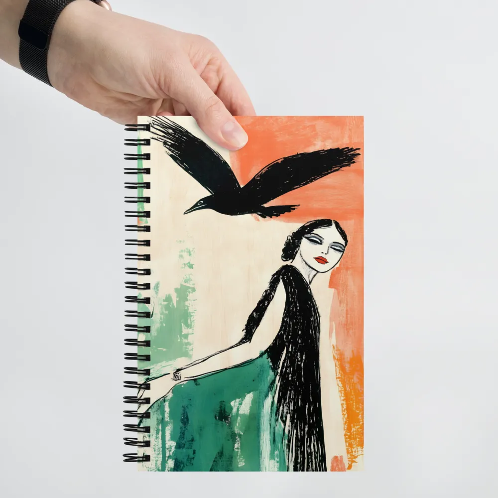 Elegance in Flight | Spiral Notebook