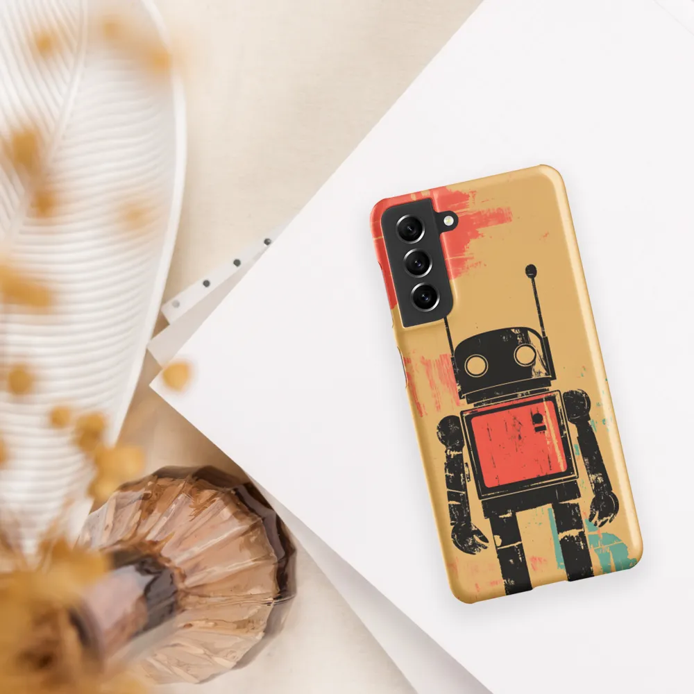 The Retro Robot | Phone Case |  S21 | Snap Case | Matte
