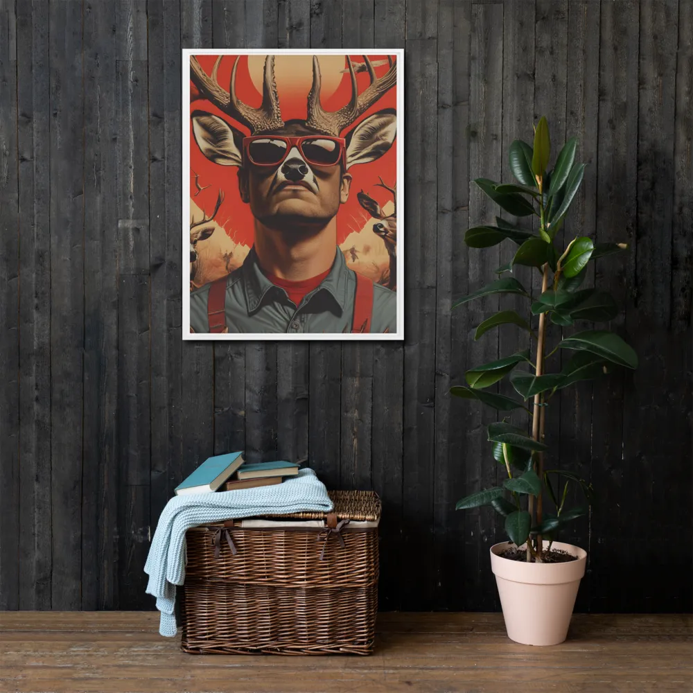 The Hunter's Spirit | Canvas with White Frame | 24″×32″