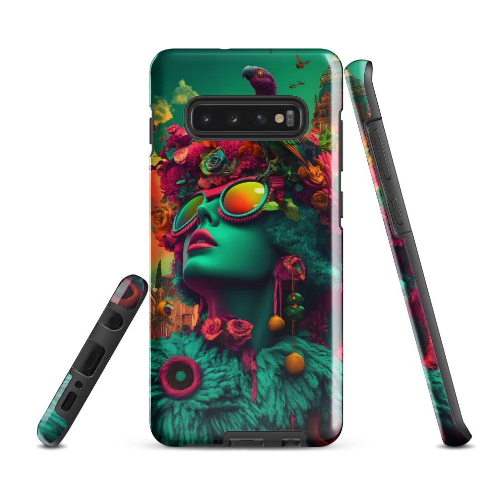 Whimsical Flora | Phone Case |  S10 Plus | Tough Case | Glossy