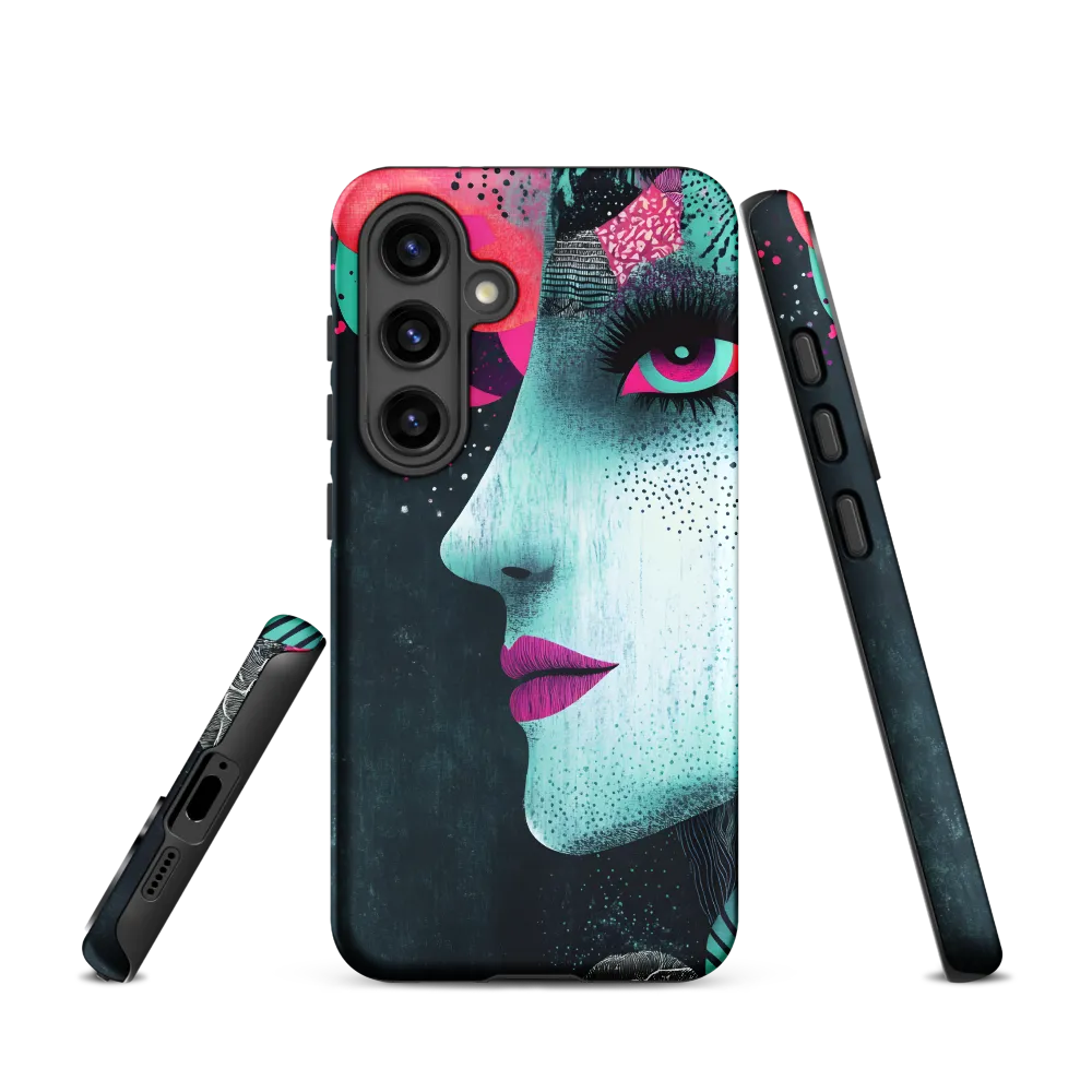 Mystical Beauty in Blue and Pink | Phone Case |  S24 | Tough Case | Matte