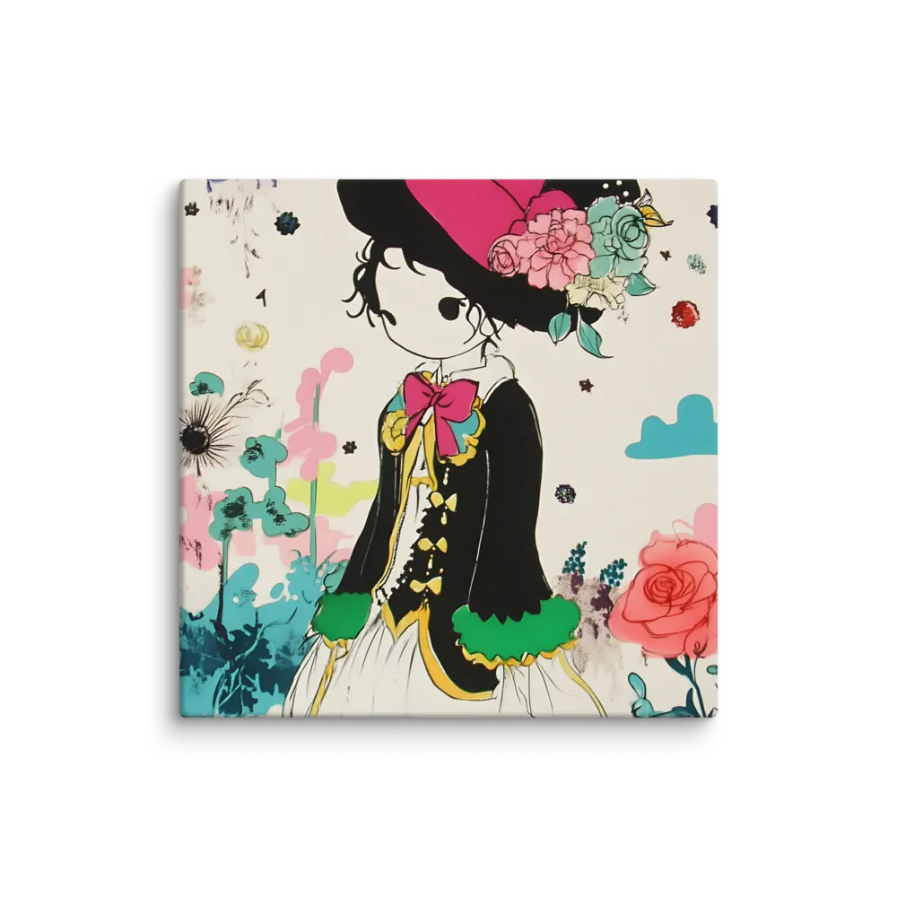 Whimsical Garden Reverie | Canvas | 20″×20″