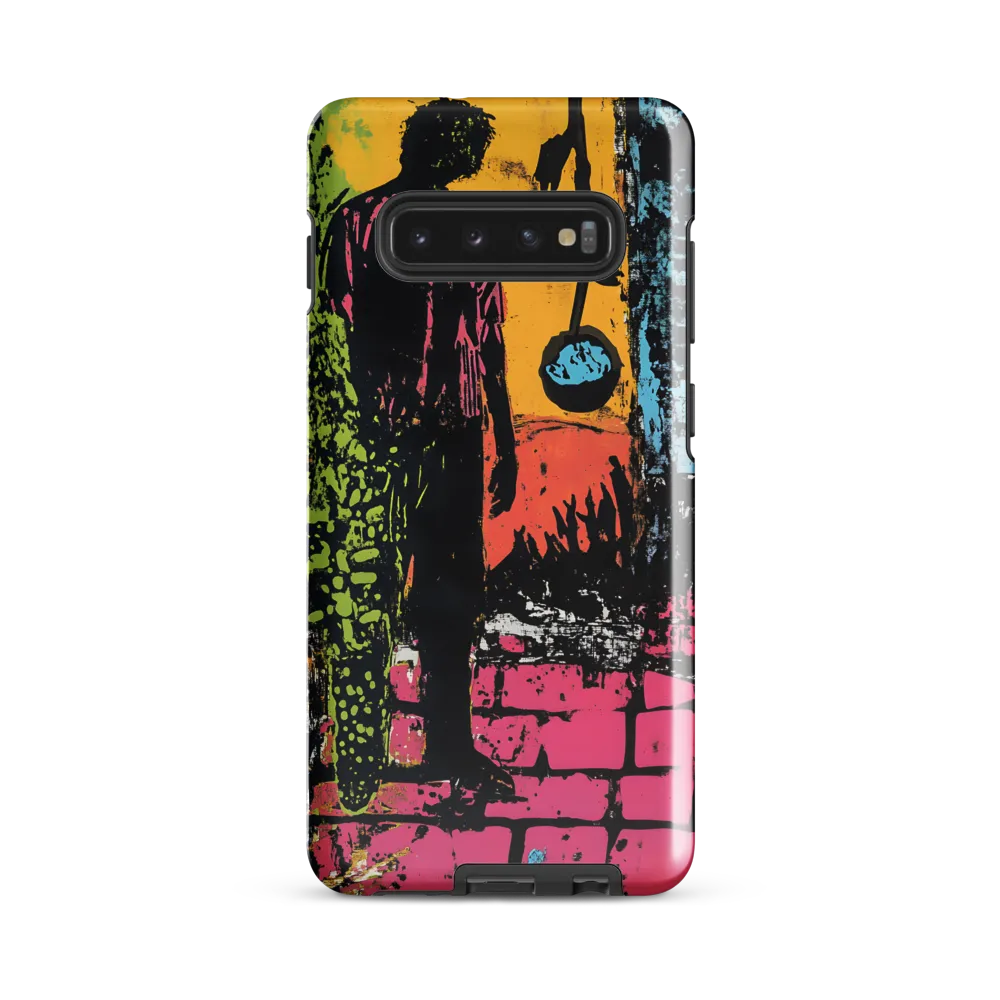 Urban Solitude: A Graffiti Journey | Phone Case |  S10 Plus | Tough Case | Glossy