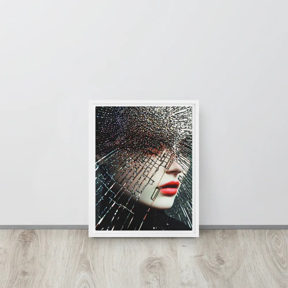 Fractured Identity | Canvas with White Frame | 11″×14″