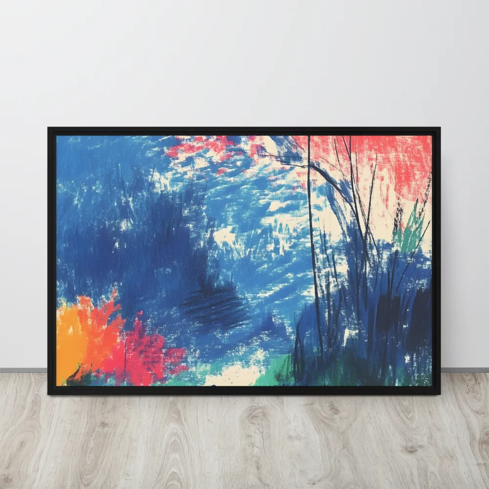 Whispers of Tranquility | Canvas with Black Frame | 24″×36″