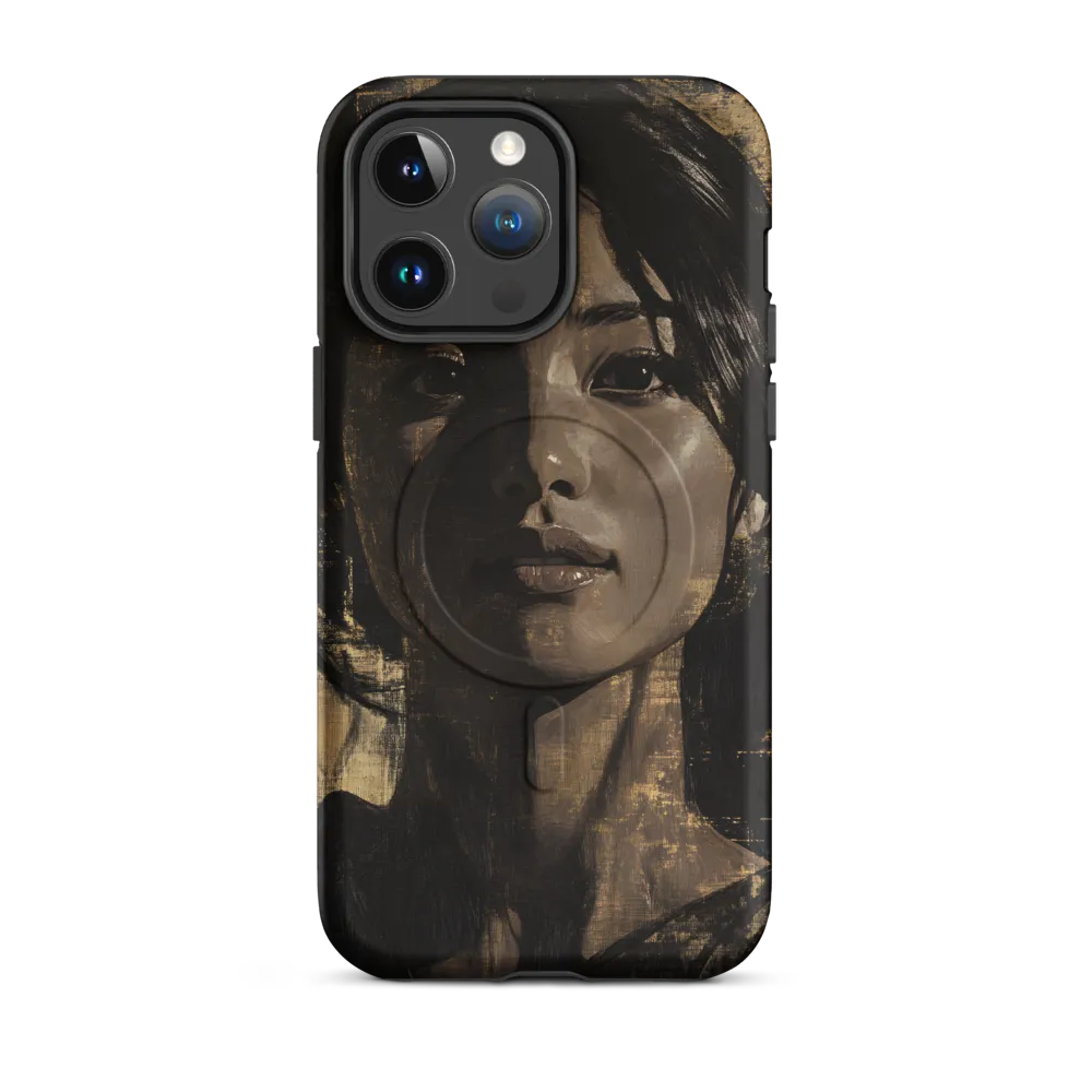 Golden Gaze: A Contemporary Portrait