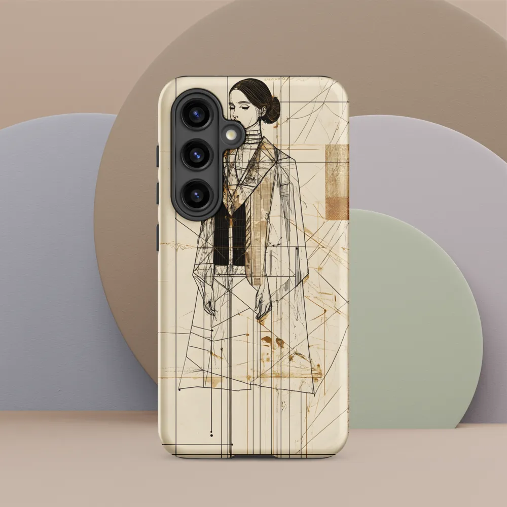 Elegance in Lines | Phone Case |  S24 | Tough Case | Matte