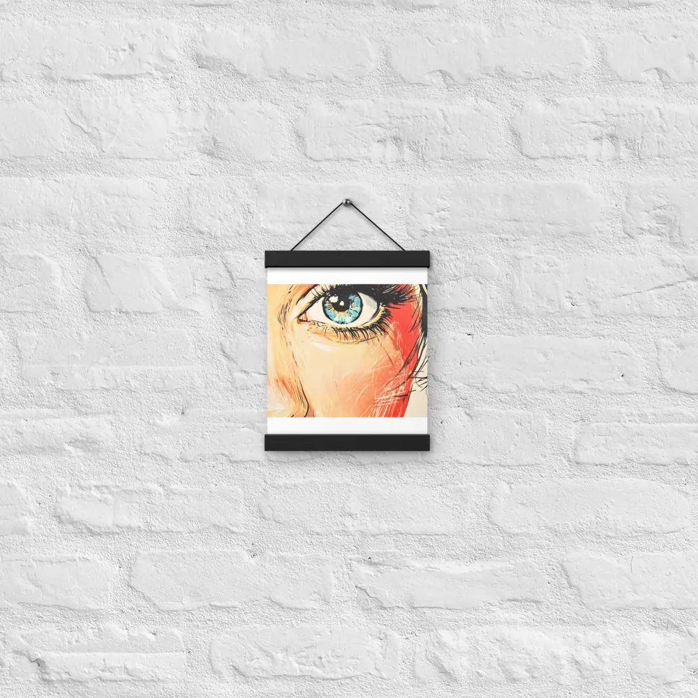 Gaze of Emotion | Poster With Black Wood Hanger | 8″×10″