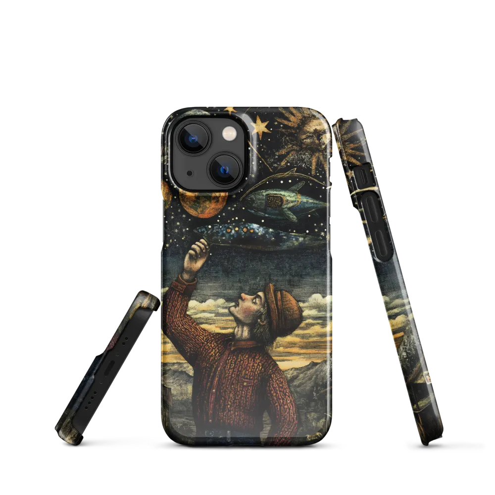 Cosmic Curiosity: A Journey Beyond Earth | Phone Case |  13 Mini | Snap Case | Glossy