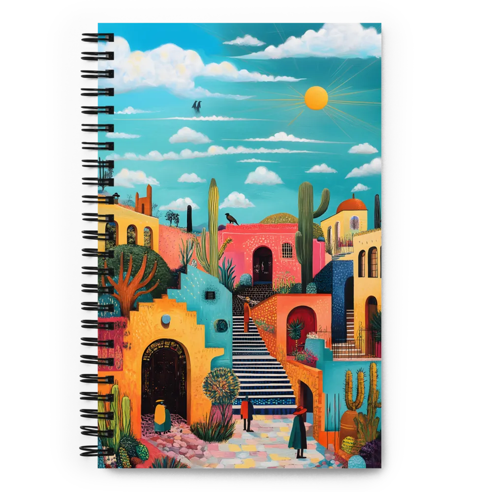 Colorful Architectural Harmony | Spiral Notebook