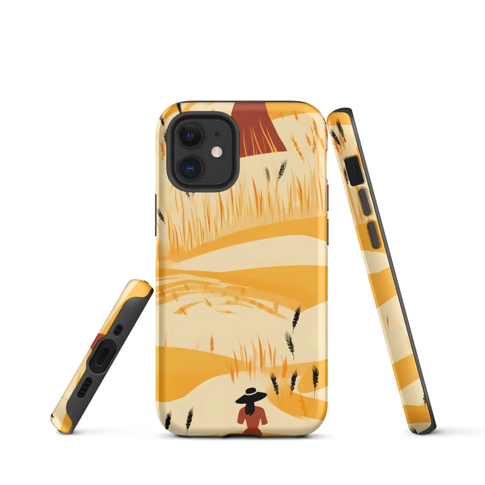 Embracing the Fields: A Floral Journey | Phone Case |  12 mini | Tough Case | Matte