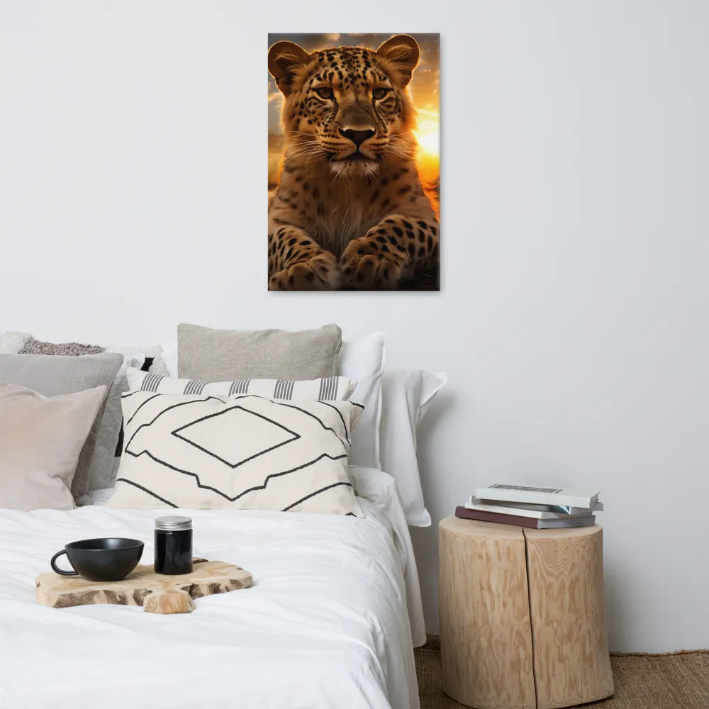 Regal Presence: The Leopard at Sunset