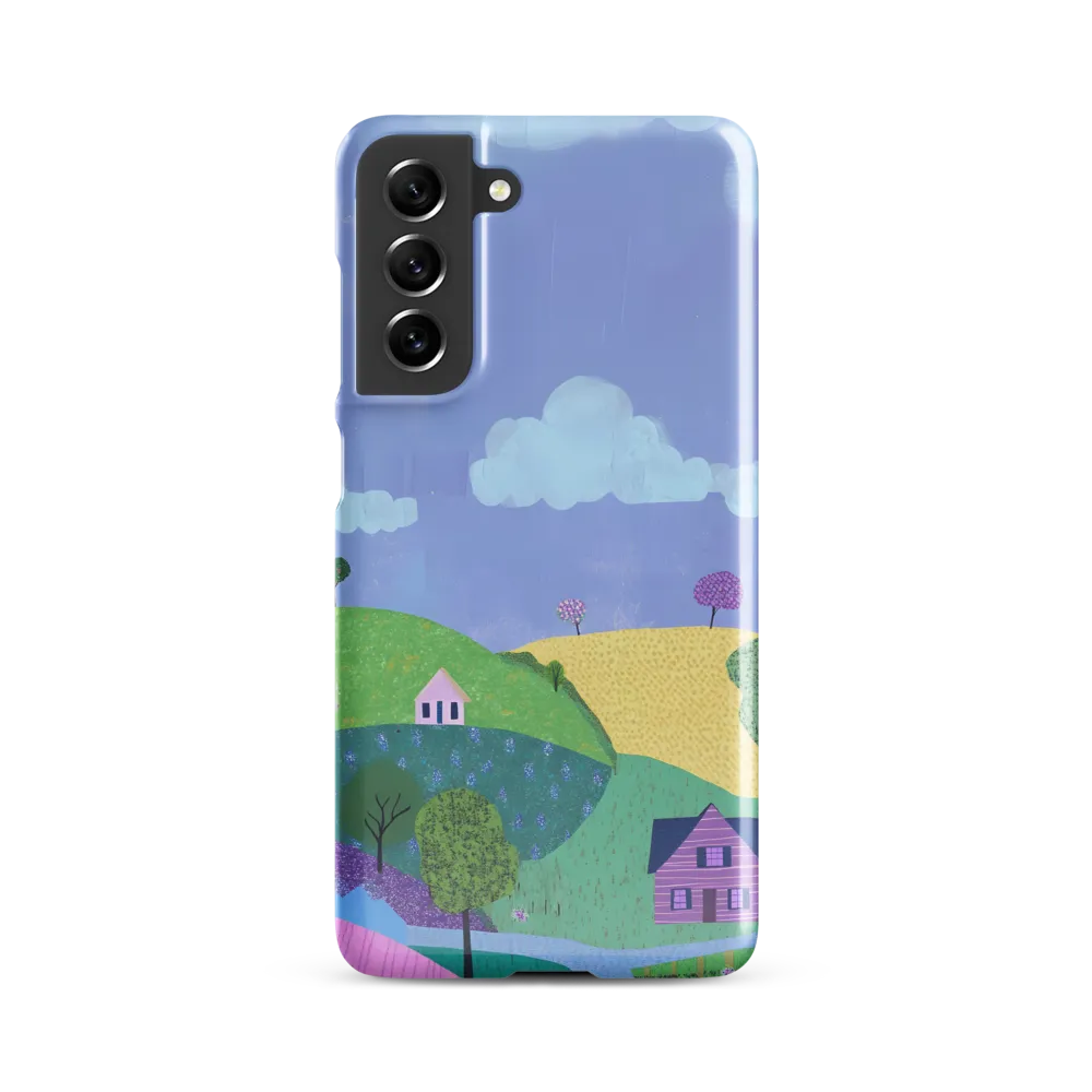 Whimsical Hills and Quaint Homes | Phone Case |  S21 FE | Snap Case | Glossy