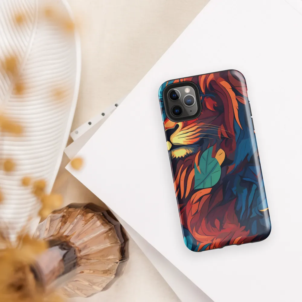 Harmony of Strength: The Lion and Nature | Phone Case |  11 Pro Max | Tough Case | Glossy