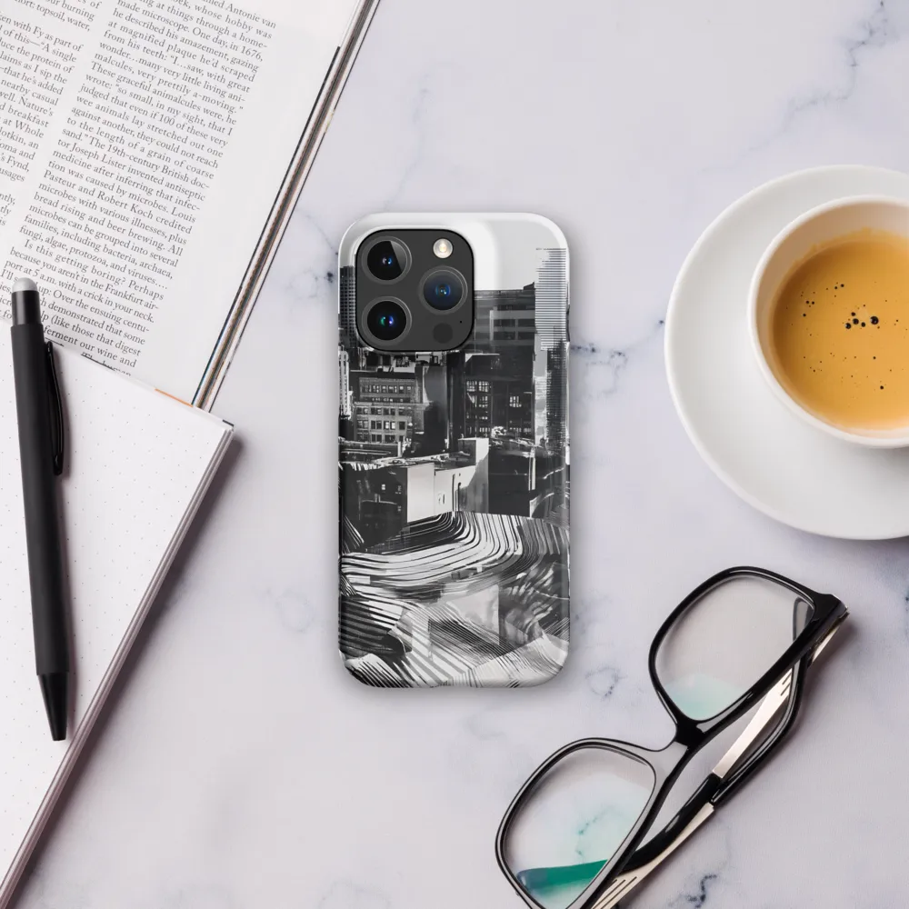 Urban Rhythm in Black and White | Phone Case |  16 Pro | Snap Case | Matte
