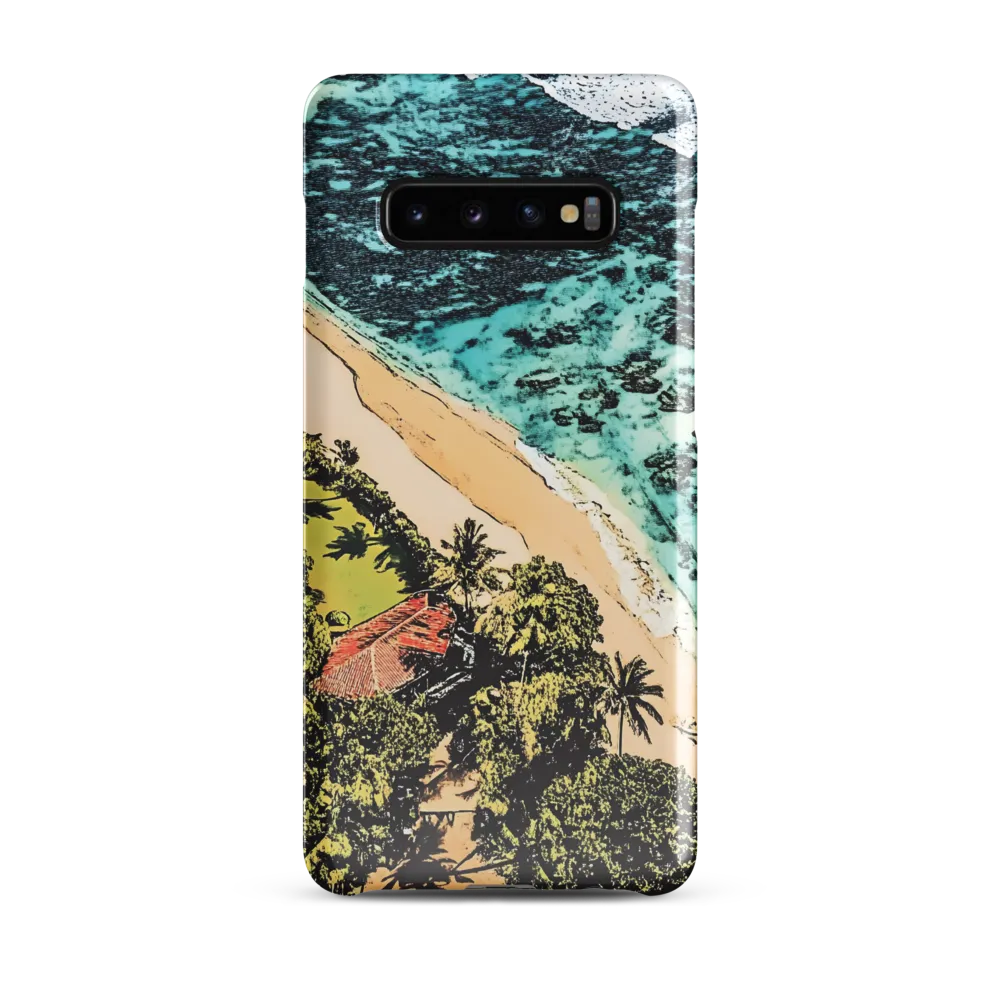 Aerial Serenity: Coastal Escape | Phone Case |  S10 Plus | Snap Case | Glossy