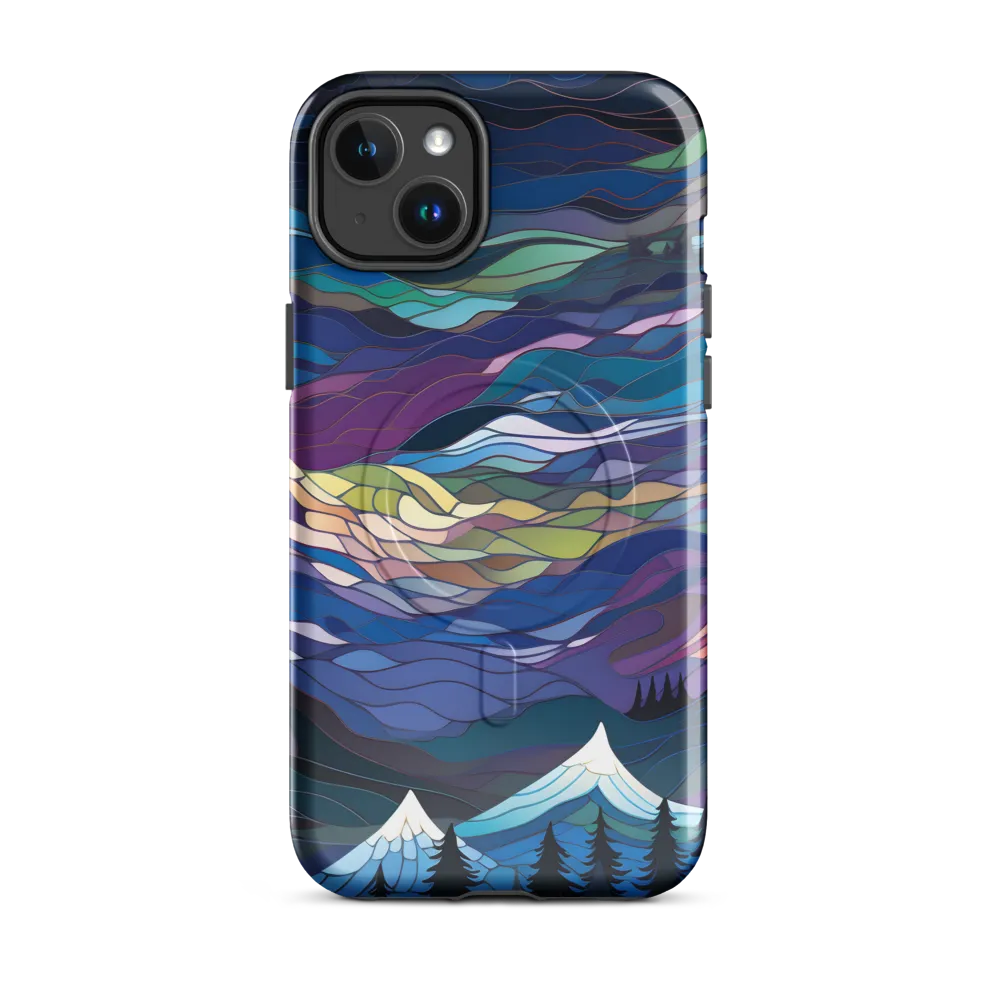 Twilight Peaks: An Abstract Mountain Landscape