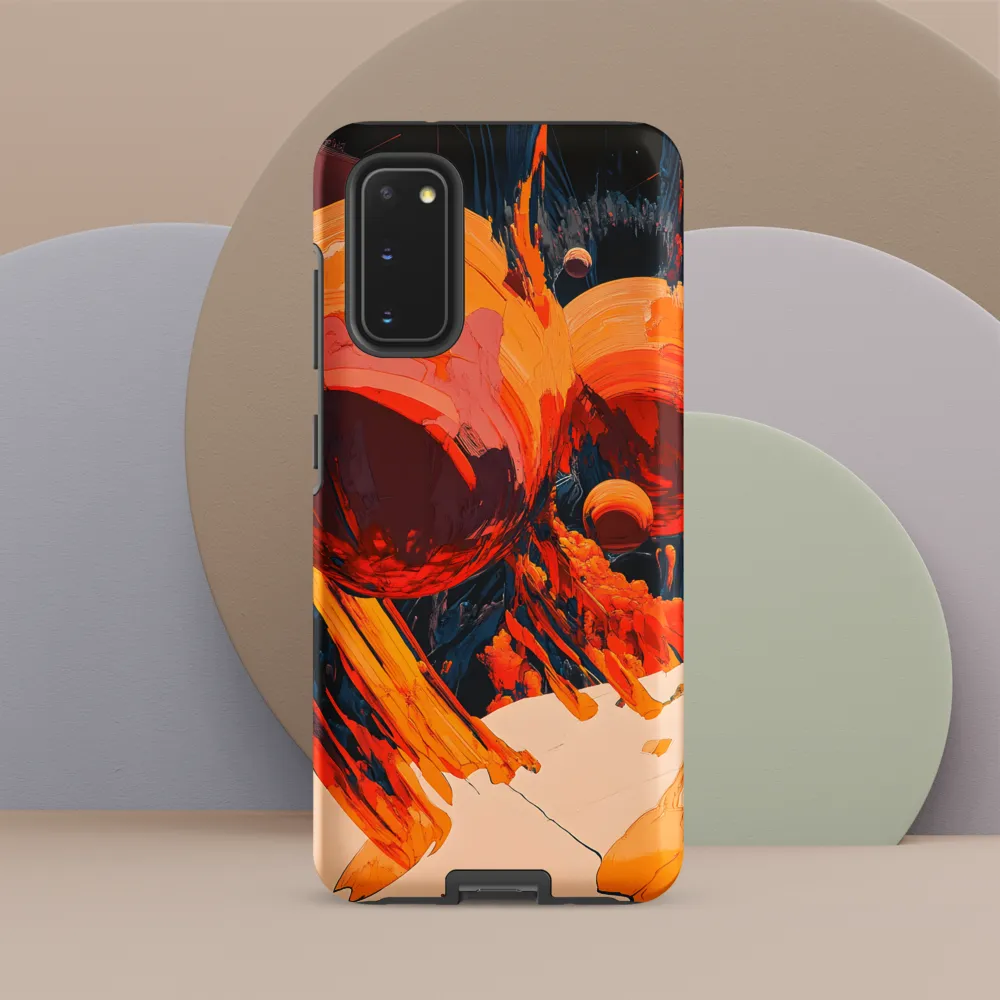 Celestial Fusion: A Cosmic Encounter | Phone Case |  S20 | Tough Case | Matte